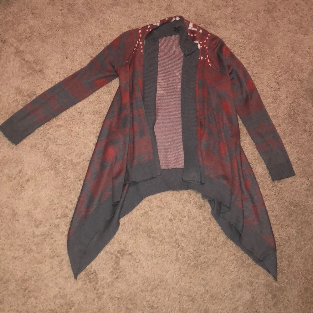 Cardigan in Rust/Gray/Cream 😍